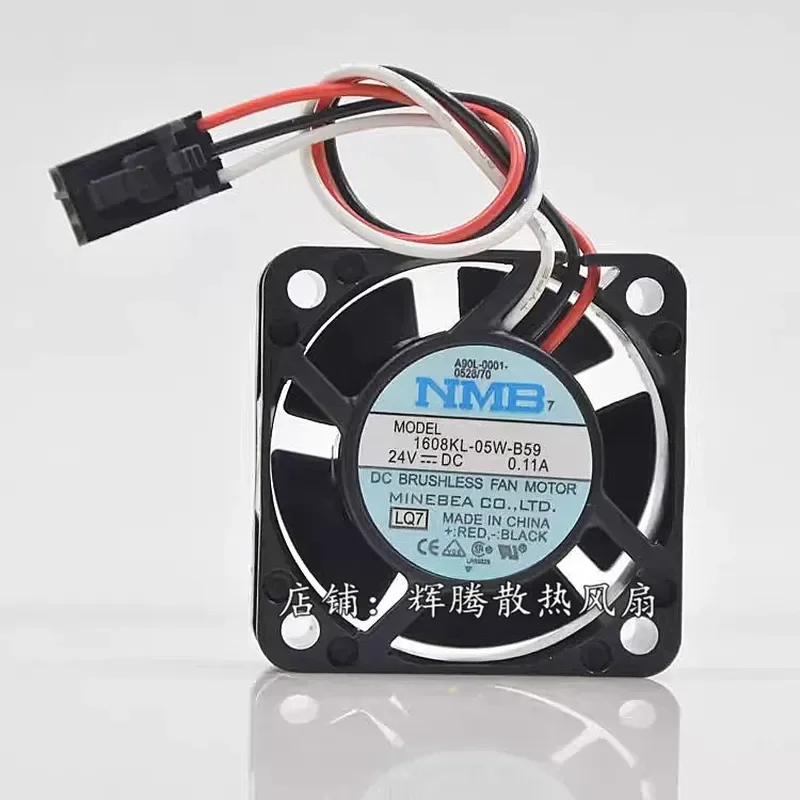 Фото Вентилятор охлаждения NMB 1608KL-05W-59 для Fanuc A90L-0001-0528/70, 24В 0.11А, новый, на замену №1
