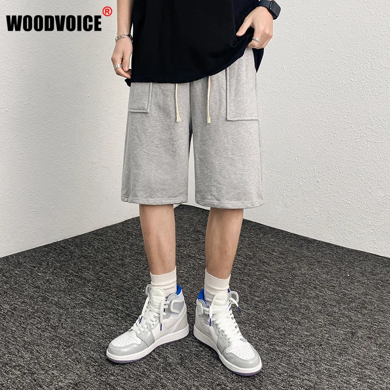 

Men Harajuku Summer Fashion Streetwear Korean Jogger Mens Casual Loose Elastic Waist Hip Hop Skateboard Shorts Hot