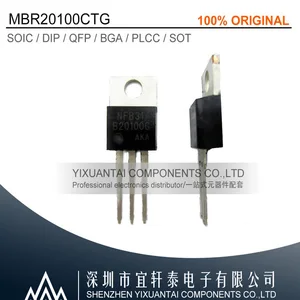 10pcs/lot MBR20100CT B20100G MBR20100CTG 20100CT Power Rectifiers TO-220