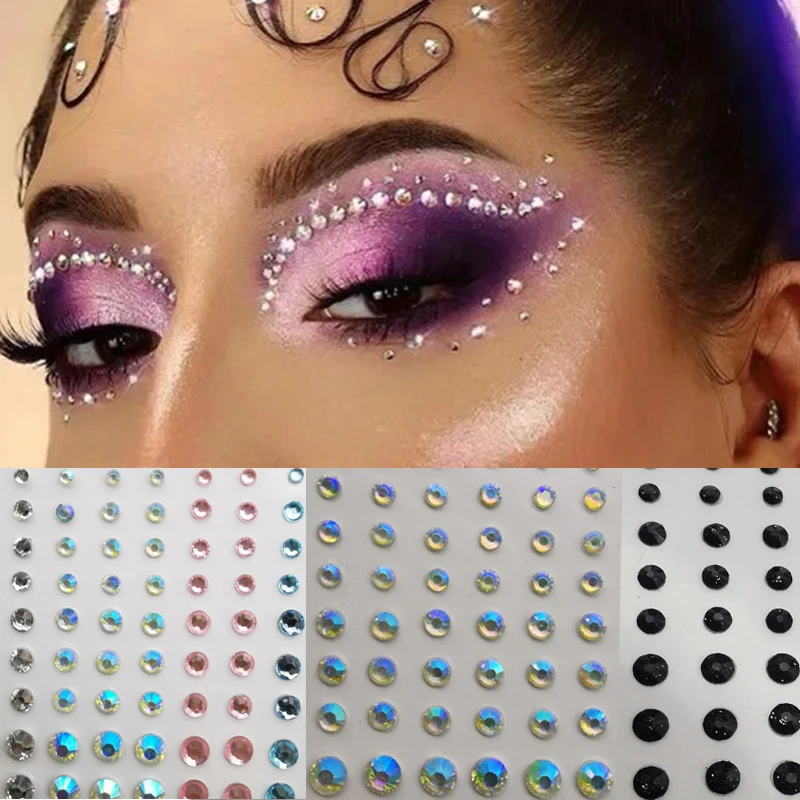 

Три разведчика Красочный Макияж глаз алмазное украшение Сияющие Кристальные жемчужные тени для век наклейка фестиваль боди-арт украшения ...