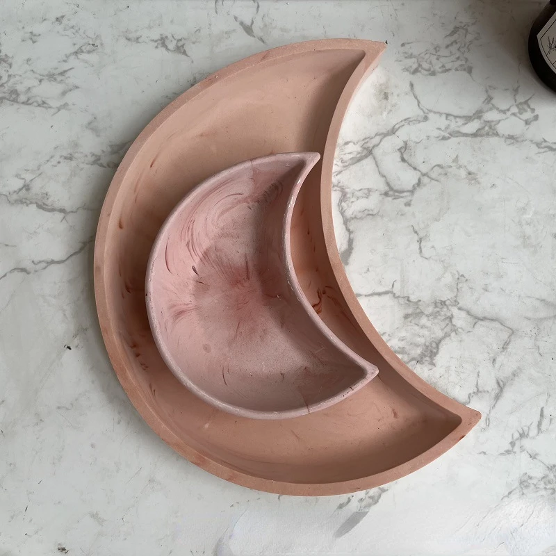 Силиконовая форма Moon коробка для хранения зеркальная гипсовая смола сделай сам