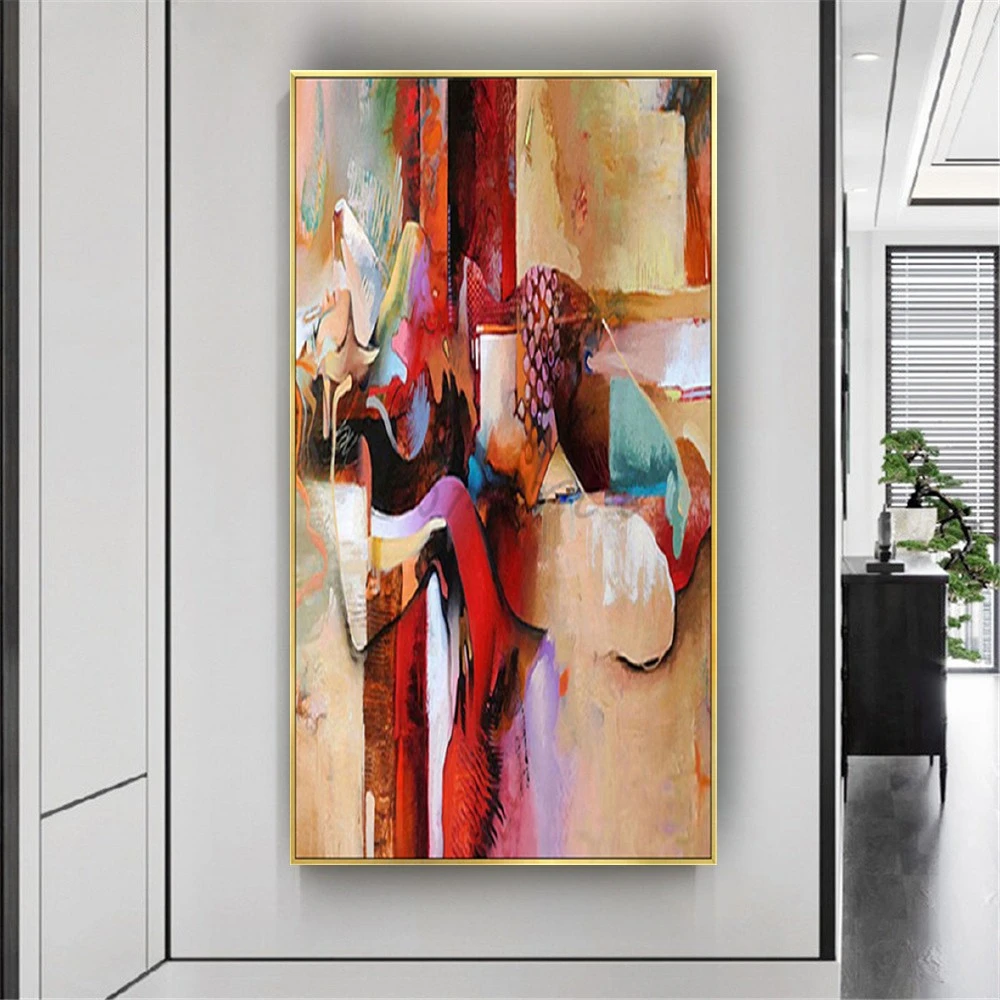 

Large Lord Buddha Abstract Oil Paintings on Canvas Religious hand painted oil painting Wall Art Pictures for Living Room Decor