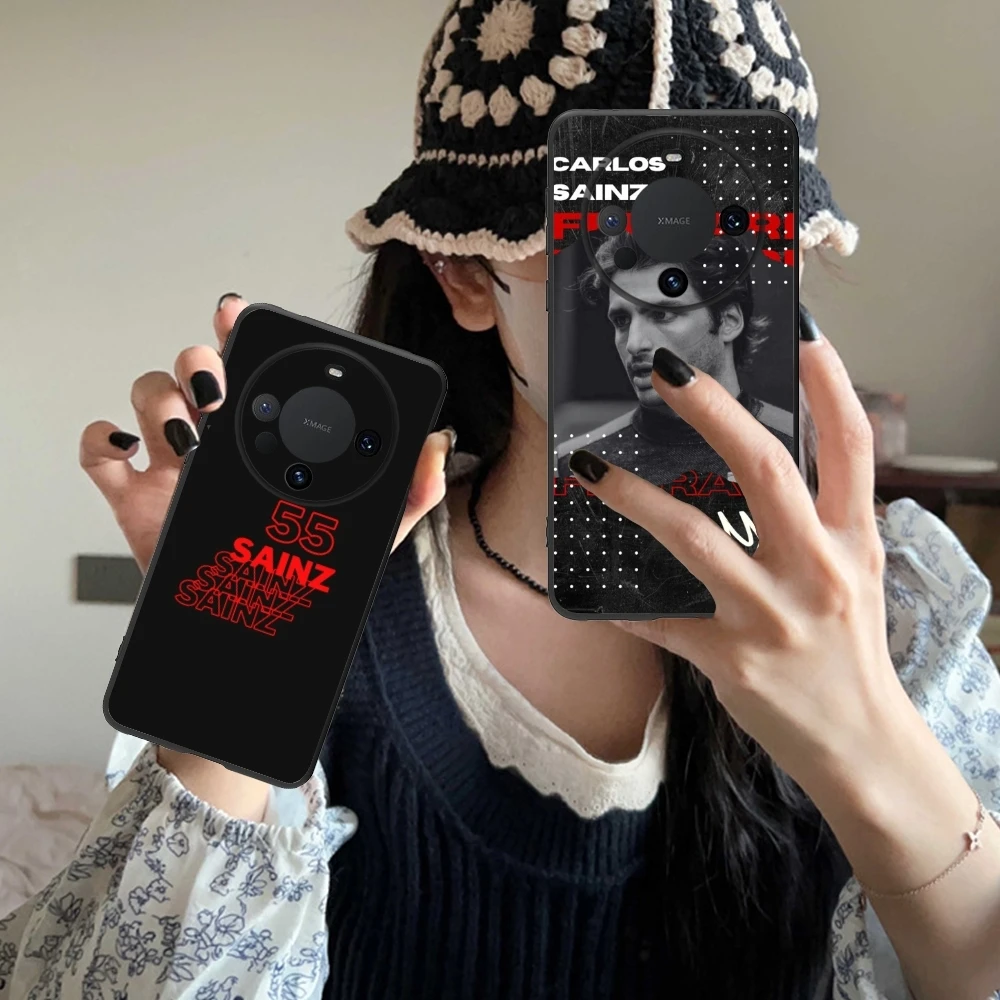 F1 Карлос Sainz Чехол для мобильного телефона Huawei Mate 60 50 40 30 20 10 Pro Plus Lite E 5G черный