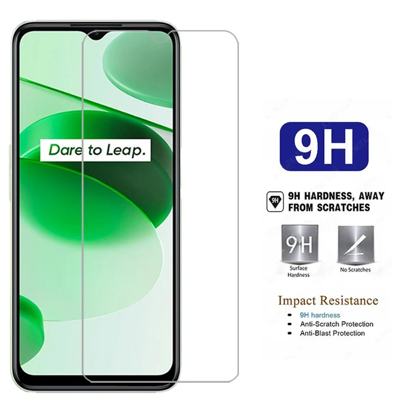 Закаленное стекло для Realme C35 чехол телефона realmec35 c 35 35c задняя крышка 360 Realmi Reali Reame