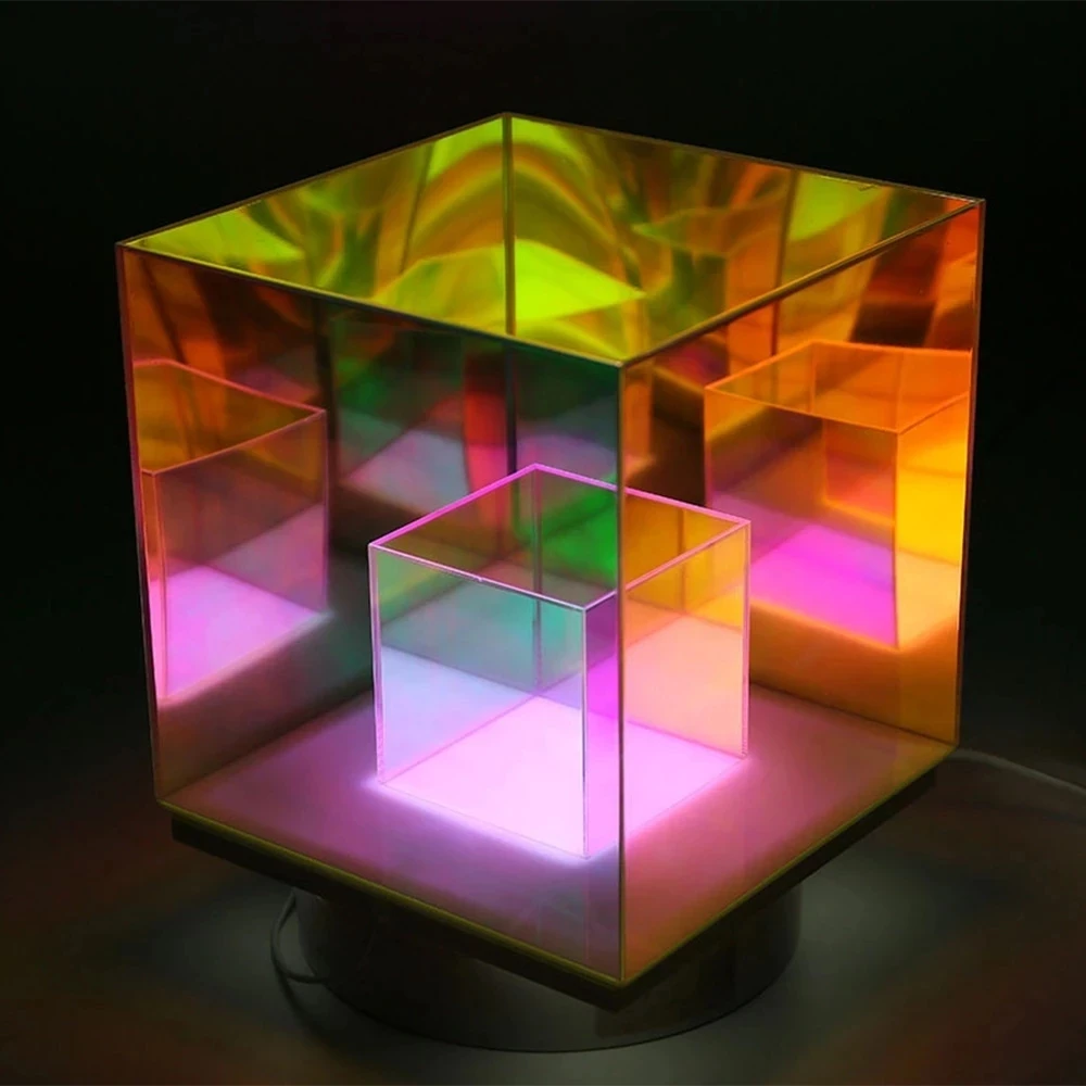 

Креативный популярный ночник Кубик Рубика Пирамида вечерние НКА светодиодный Декор настосветильник освещение Праздничная лампа
