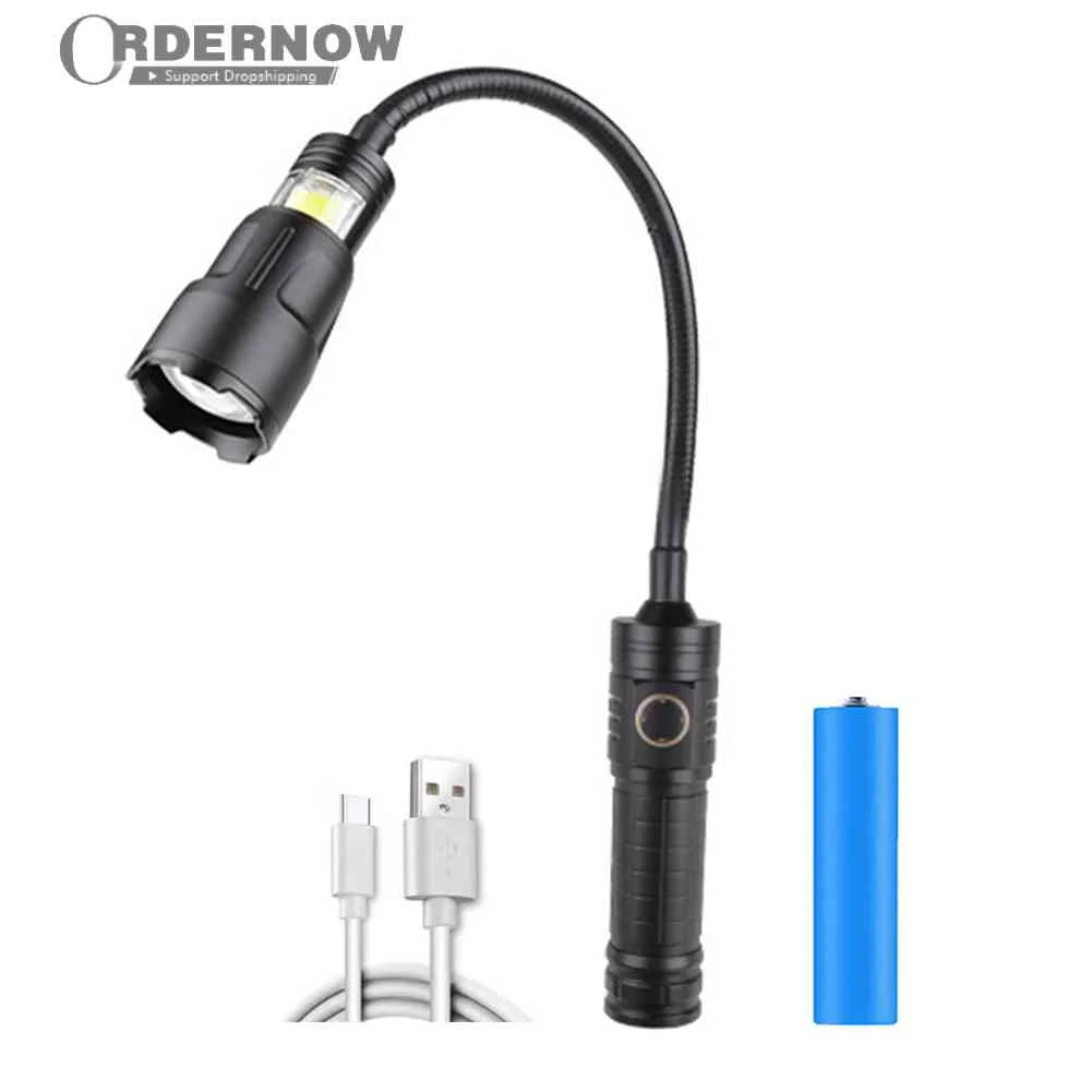 

3 in 1 XHP50+COB LED Camping Light Outdoor Telescopic Zoom Waterproof Flashlight Outdoor Safety Survival Supplies