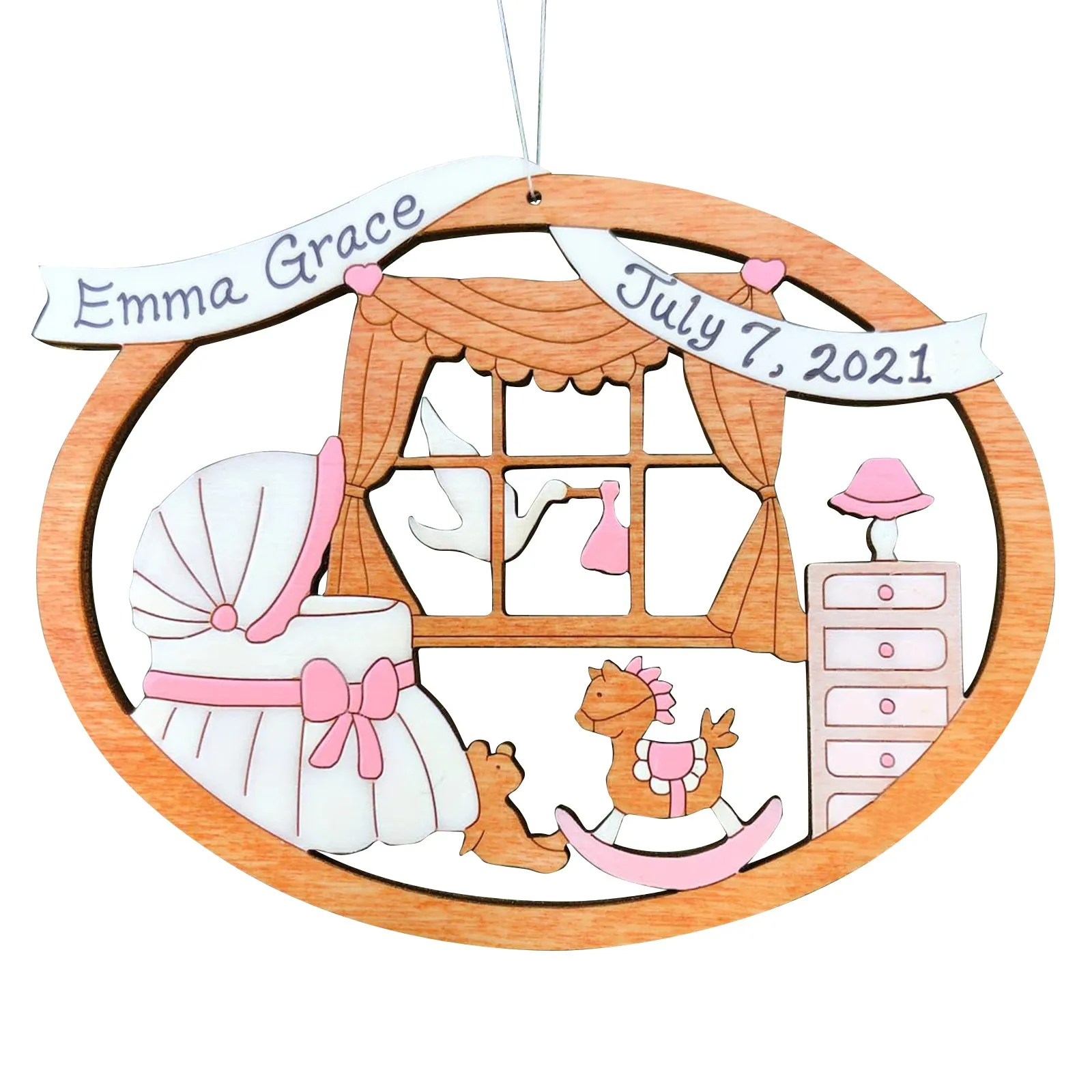 Nativity Christmas Ornament Lovely Tree Gift Dog Print Hanging Pendant Cute Xmas New Year 2022 Noel Navidad Party Gifts |