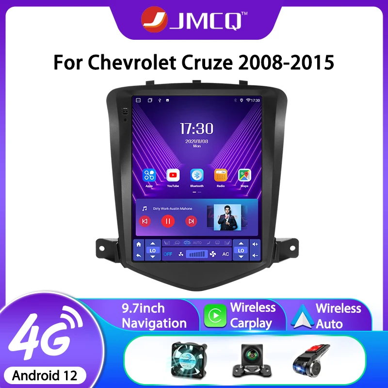2din 9 7-дюймовый Автомобильный Мультимедийный Плеер Jmcq Для Chevrolet Cruze 2008-2015 Гг.