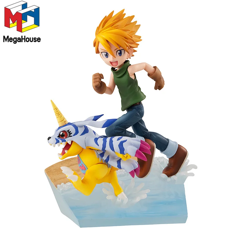 

В наличии оригинальный MegaHouse G.E.M.Series Digimon Adventure ишида Ямато & Gabumon 2022ver Аниме Фигурка модель экшн-игрушки подарки