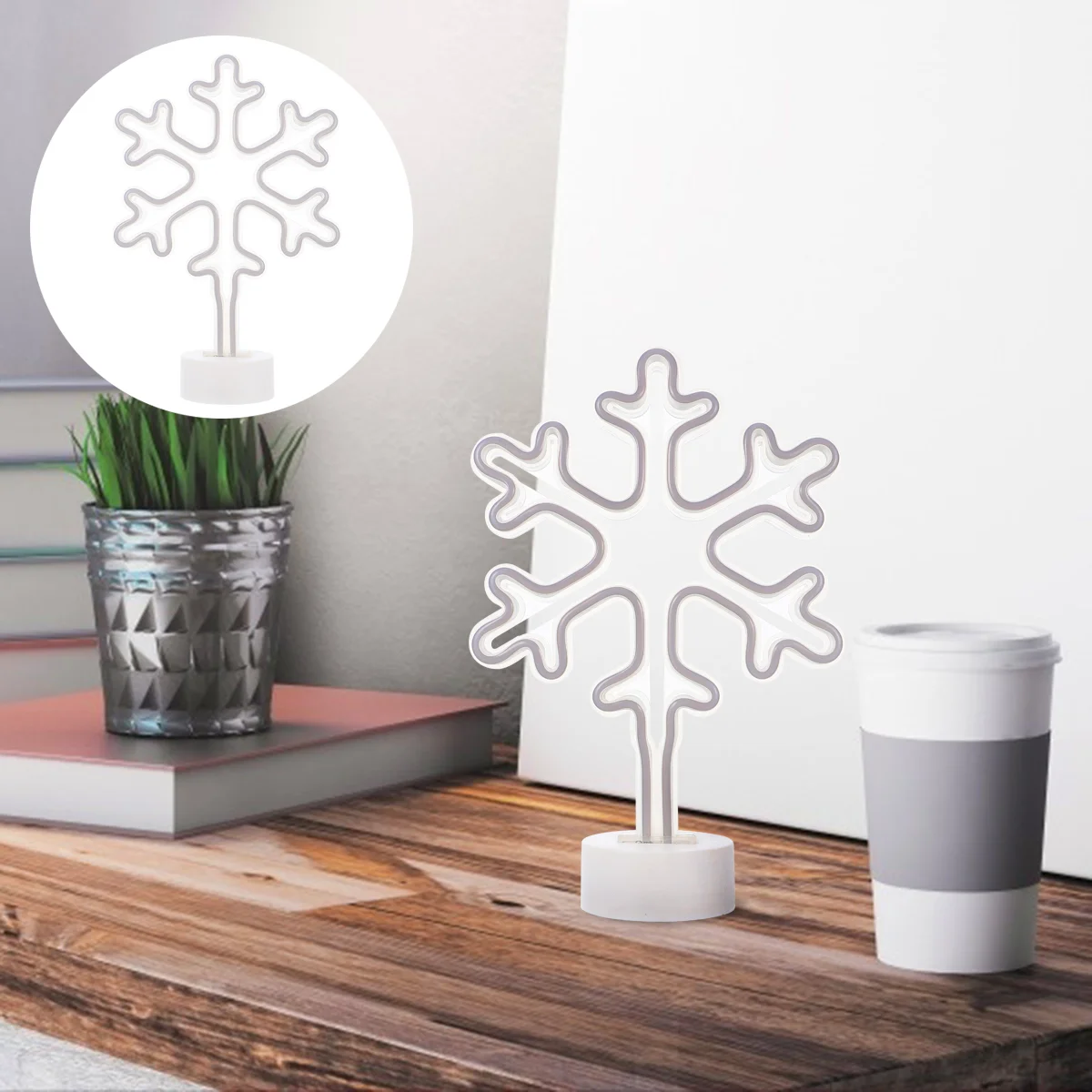 

1pc Exquisite Reusable Lightweight Decorative Creative Desktop Adornment Snowflake Relatives