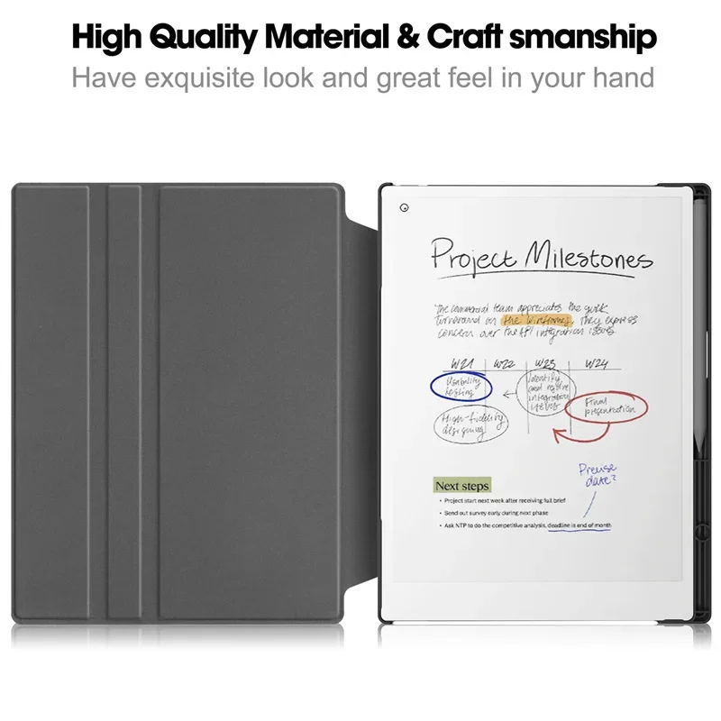 Чехол Funda For Remarkable Paper Pro 11 8 дюйма вращающаяся на 360° жесткая подставка смарт-чехол