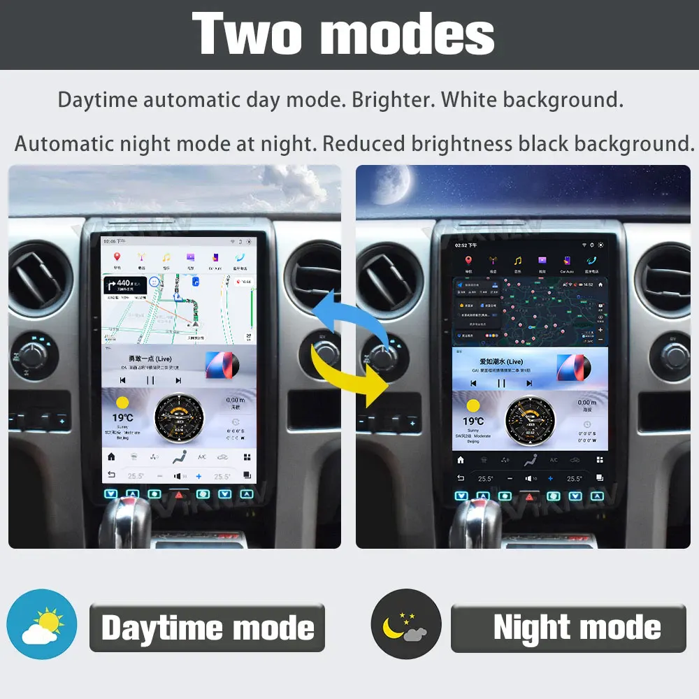 Viknav 14 4-дюймовый автомобильный радиоприемник с сенсорным экраном для Ford F150 2013-2014