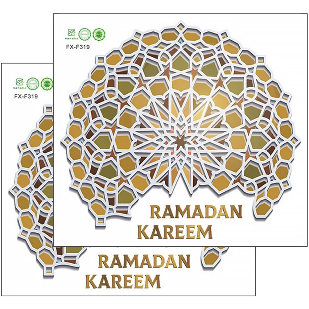 

2pcs Decorative Decal Mandala Sticker Window Decal Self-adhesive Decals Wall Decals Living Room Mandala Wall Decals