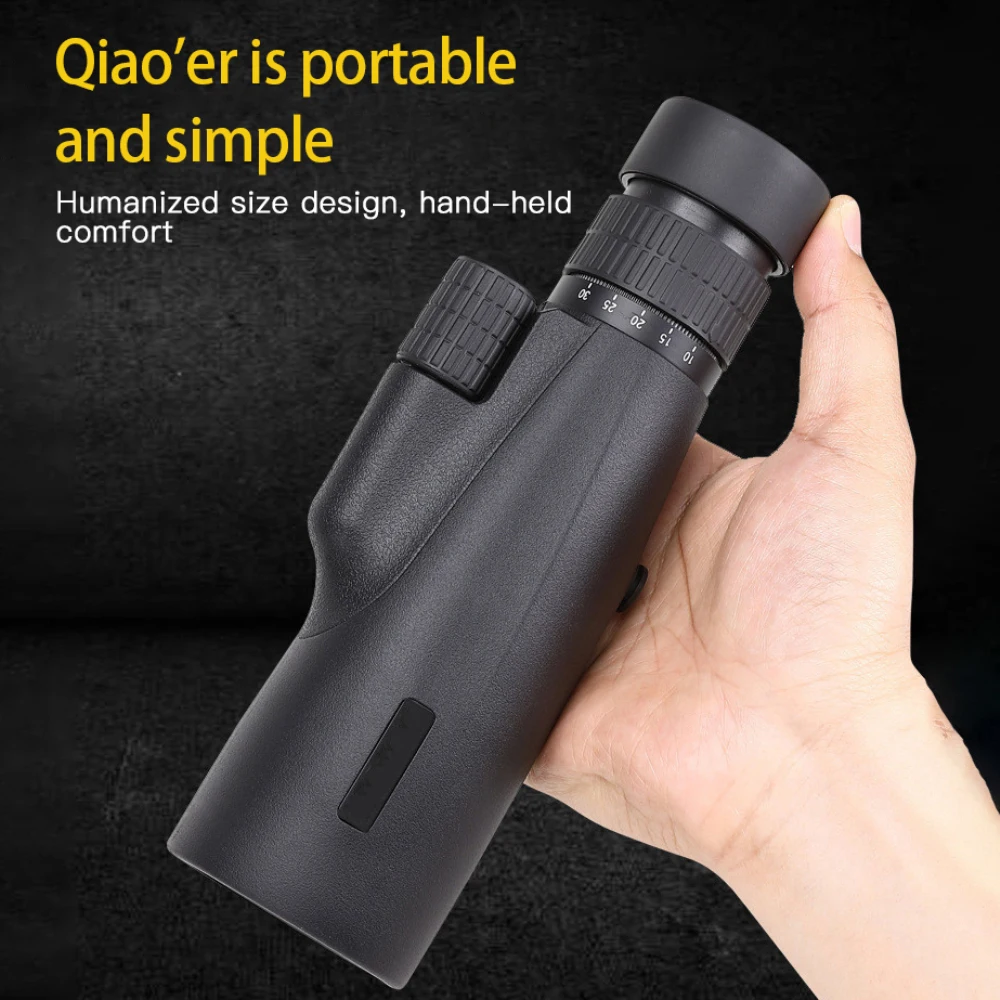 

HD 10x Viewing Angle Monocular Rainproof Telescope 10-30x50 All-optical Large Eyepiece Continuous Zoom FMC Coating Image Stable