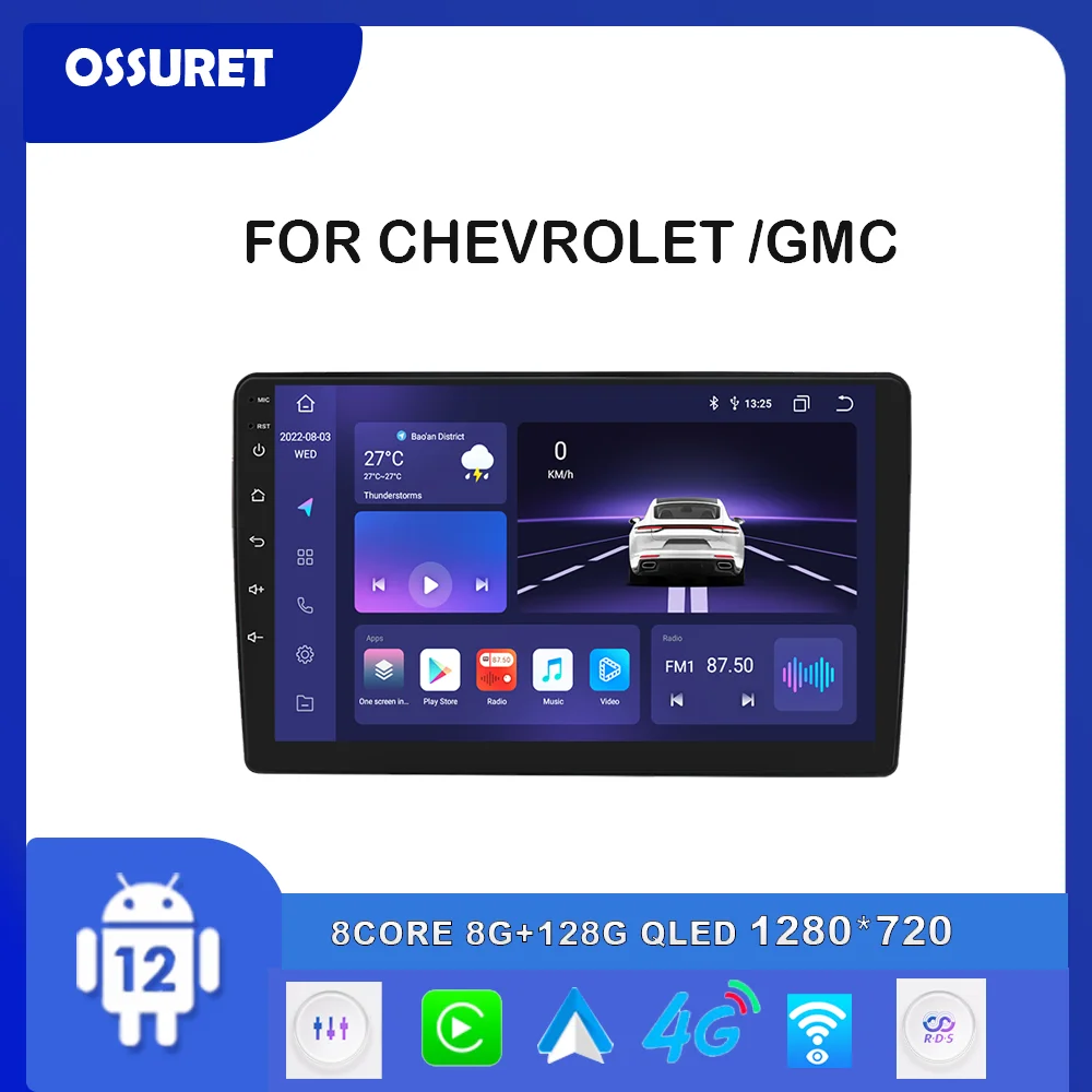 

10.1"Android 2din Car radio For Chevrolet Hummer BUICK PONTIAC GMC Multimedia Video Player 4G DSP Carplay GPS Navigation Stereo