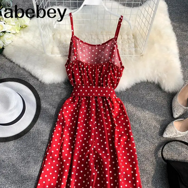 Женский Повседневный комбинезон в горошек профессиональный до середины икры с