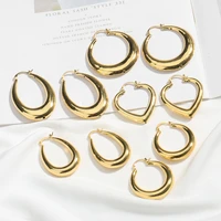 hoop earrings for women classic copper earrings african nigeria korean style fashion jewelry golden earrings for party gift