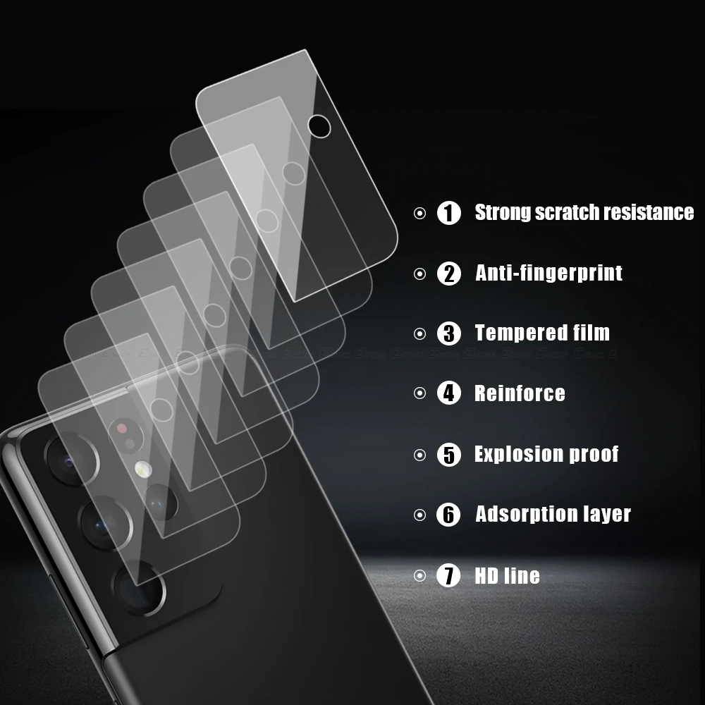 Полное покрытие объектива камеры защитная пленка из закаленного стекла для Samsung