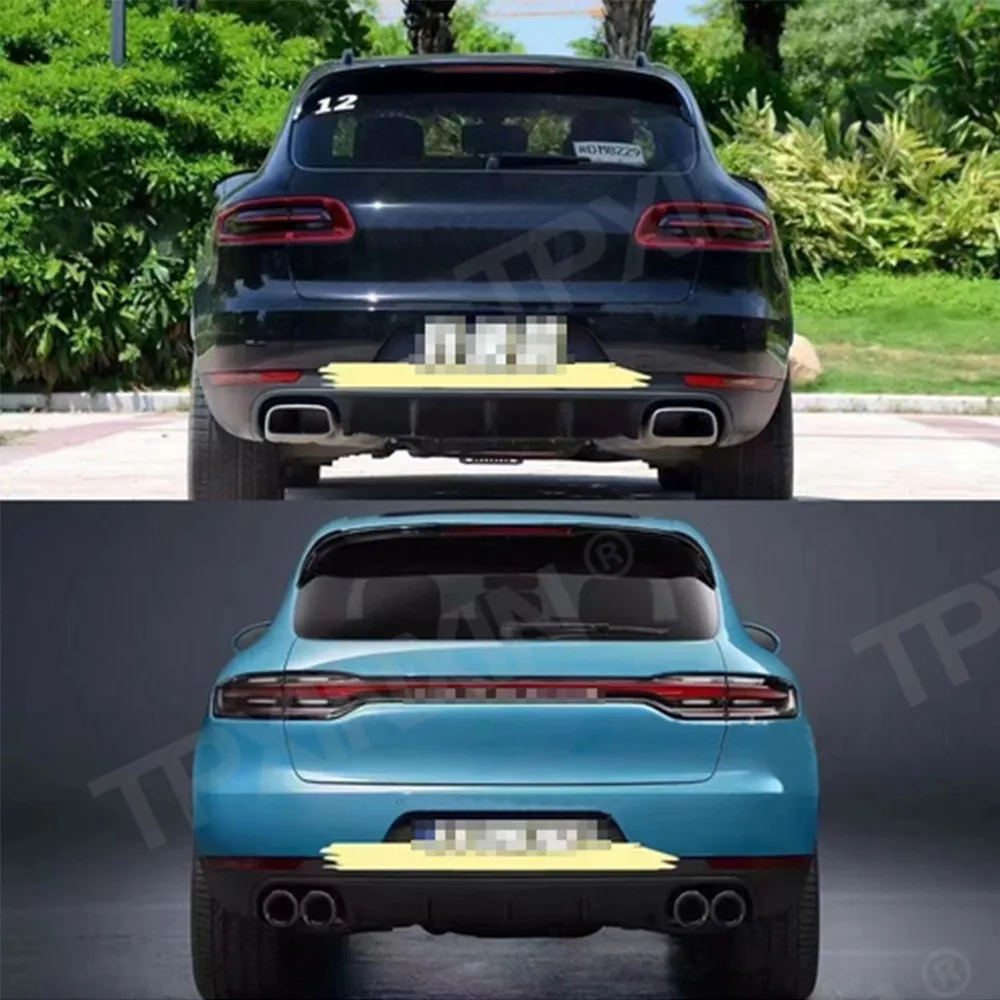 Модификация автомобиля средний свет украшение через заднюю часть фотолампы Porsche