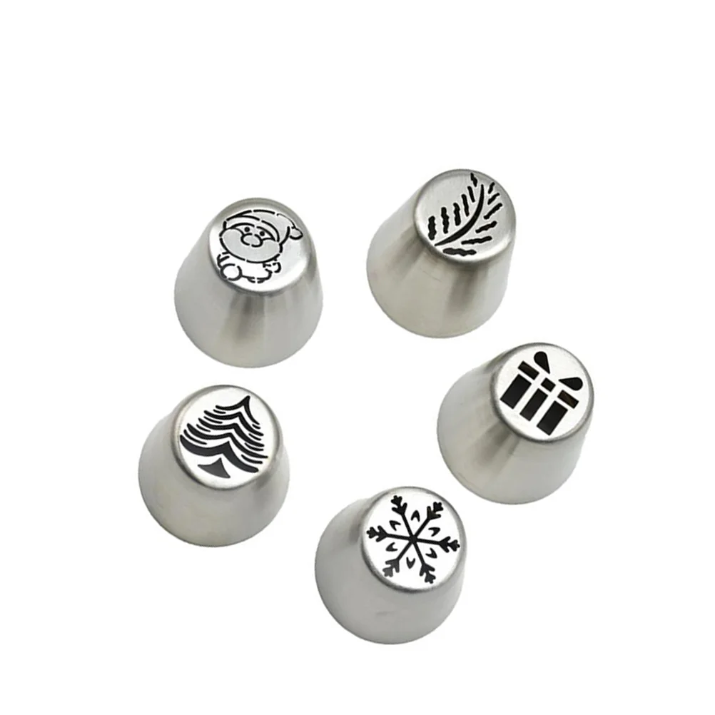 

Tips Cake Piping Icing Christmas Nozzle Cream Frosting Decorating Nozzles Tools Russian Baking Set Decoration Flower Steel Sauce