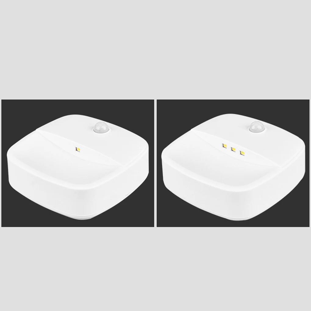 

LED Motion Sensor Hallway Lights 0 4W Warm White Bedside Wall Lamps Door Night Lighting Bedroom Living Room 3 Lights