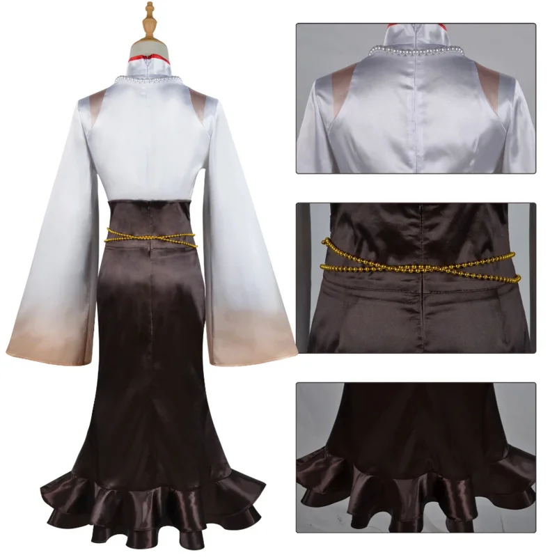 Парик для косплея Genshin impact ningguang Yanan пицца хижина парик из аниме игры одежда полный