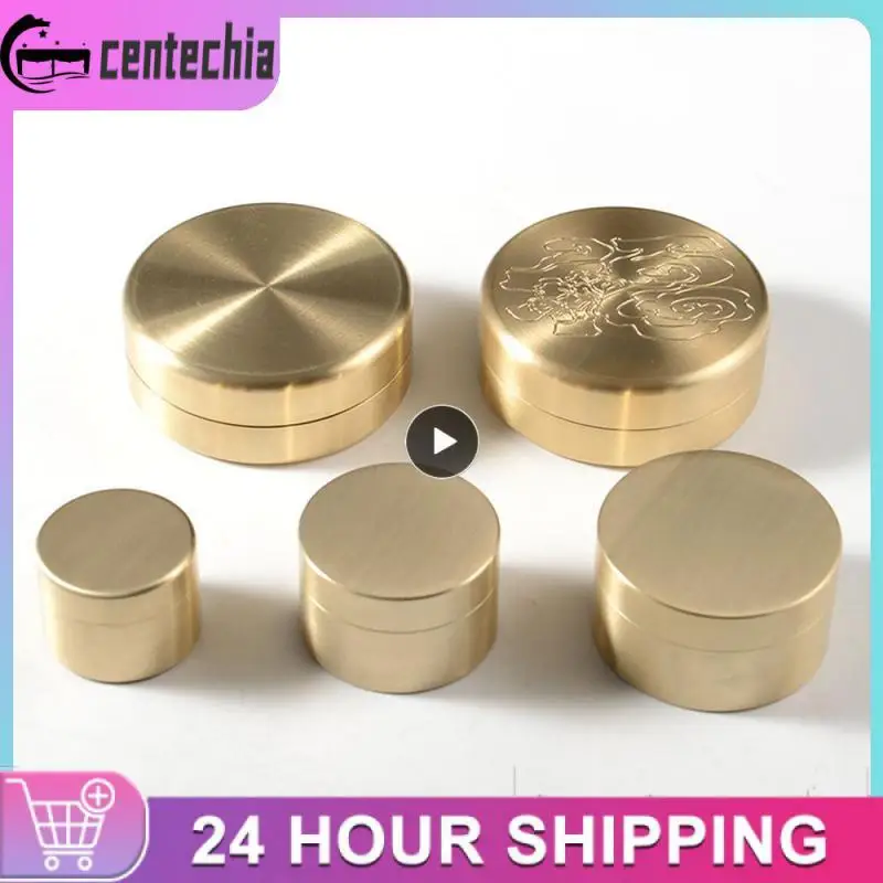 

2/3/4PCS Brass Outdoor Container Waterproof Storage Box Dust-proof Metal Jewelry Storage Box Brass Box Camping Equipment