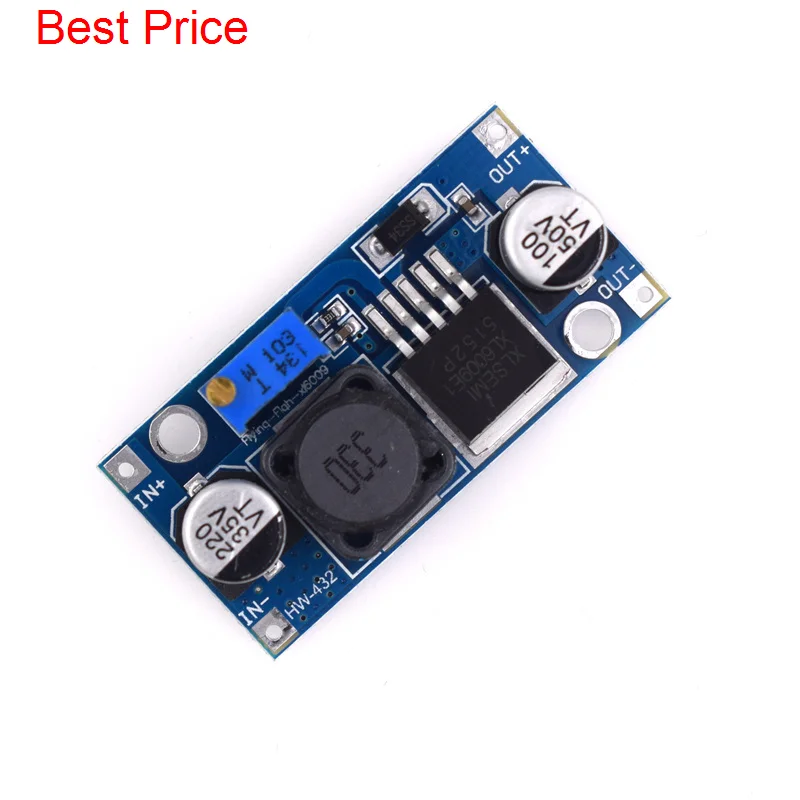 

100Pcs 4a Xl6009e1 Dc-dc Booster Module Power Supply Module Output Is Adjustable Boost Board Power Converter for Arduino Lm2577
