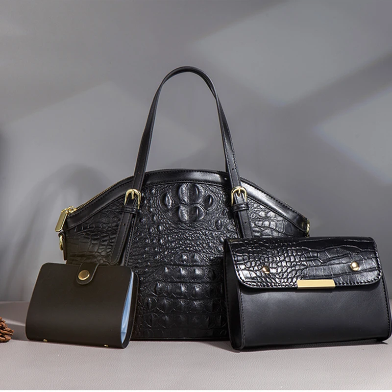 Новинка 2022 женские сумки коричневая сумка из ракушки аллигатора модная черная в