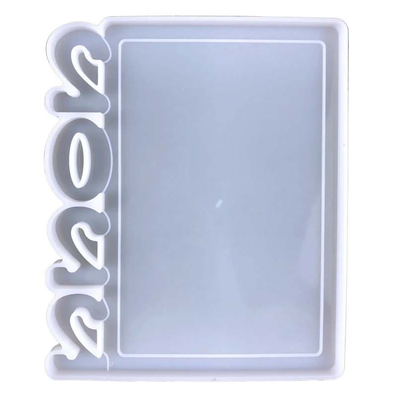 

2022 New Photo Frame Silicone Mold, Rectangle Pictures Frame Resin Mould 2022 Love Digits