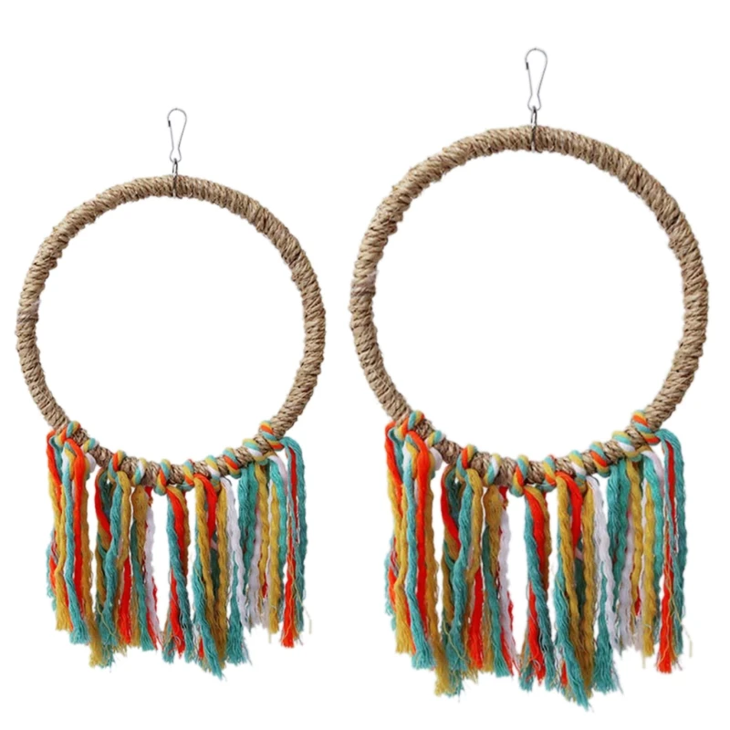 

Новинка 2022, птица для домашних животных, фотокольцо, умное развитие, искусственный попугай, окунь, подвесная клетка, качели, игрушки для восх...