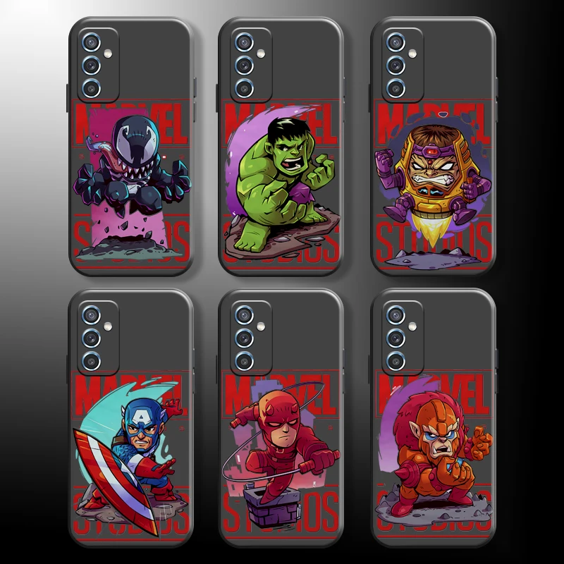 

Avengers Venom Spider Man For Xiaomi Redmi 10 Note 9 10 Pro 5G 9T 10S Phone Case Coque Carcasa Liquid Silicon Black Soft Back