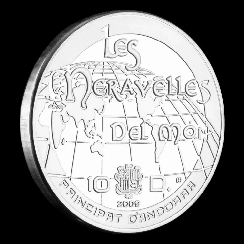 Мексиканские майянские пирамиды посеребренные коллекционные монеты коллекция