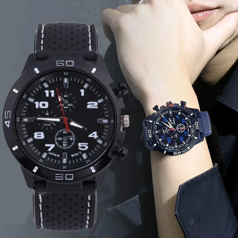 Мужские часы водонепроницаемые кварцевые для мальчиков и девочек повседневные