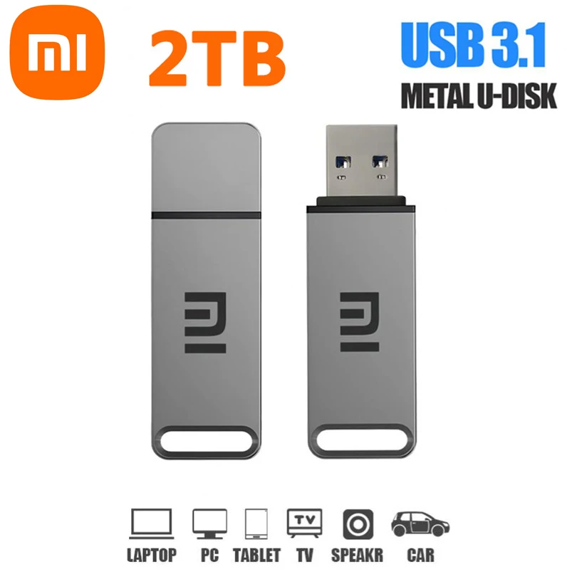 

New XIAOMI USB 3.1 Flash Drive 2TB High-Speed Pen Drive 1TB Metal Waterproof Type-C Usb PenDrive For Computer Storage Devices