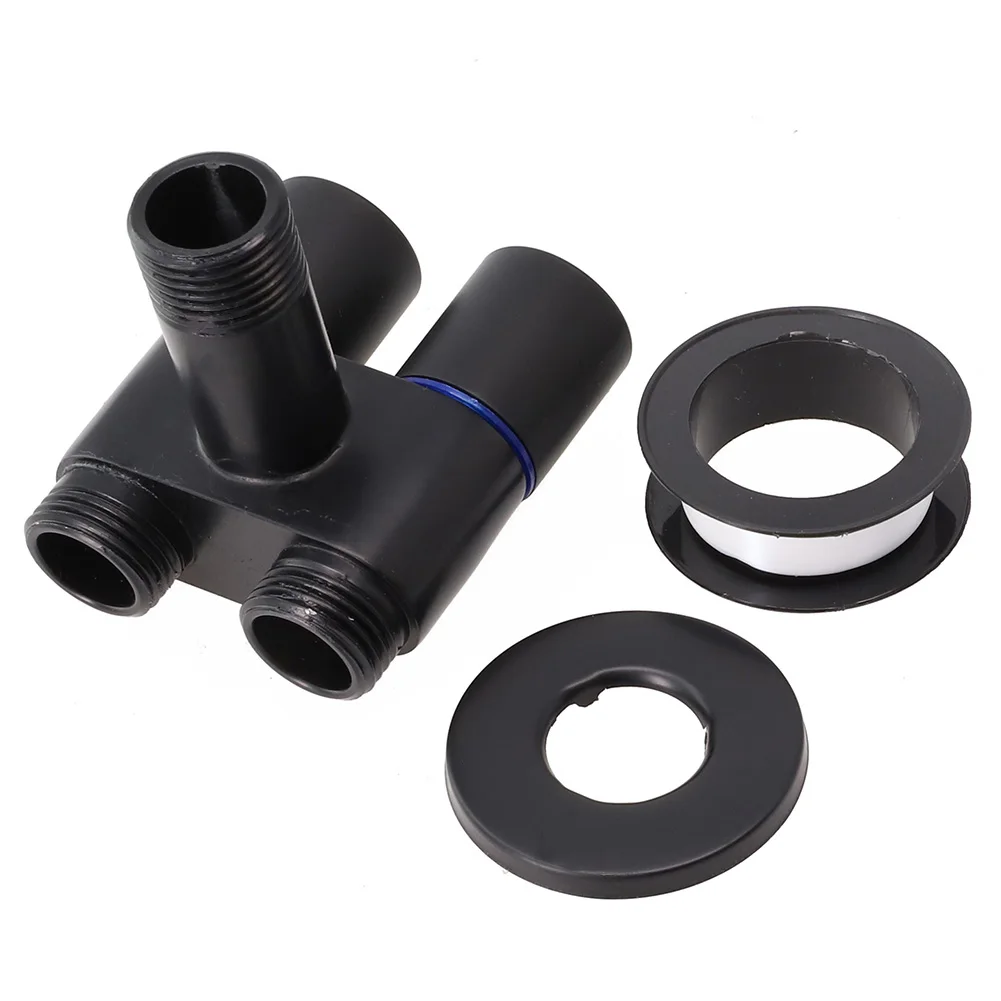 

Practical Durable Angle Valve Valve Black G1/2 Garden Gray Kitchen Kitchen Sink Metal Handle 1Pcs 62x67MM Alloy