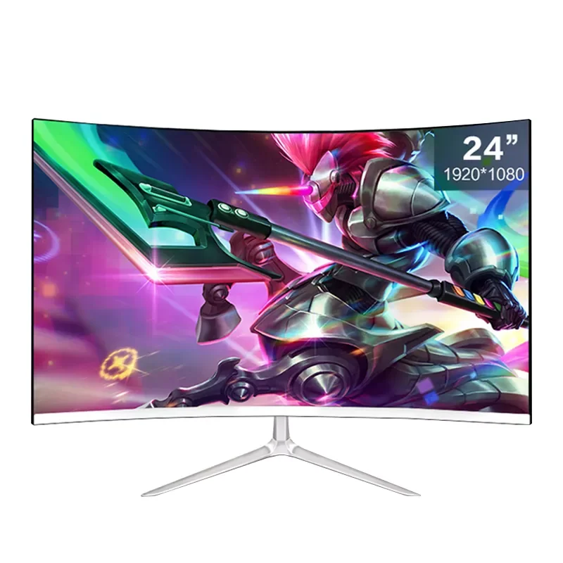 

inch IPS Monitors Gamer 1080p Curved Monitor PC 75hz HDMI Compatible Monitor LCD Displays Desktop HD Gaming Computer Monitors