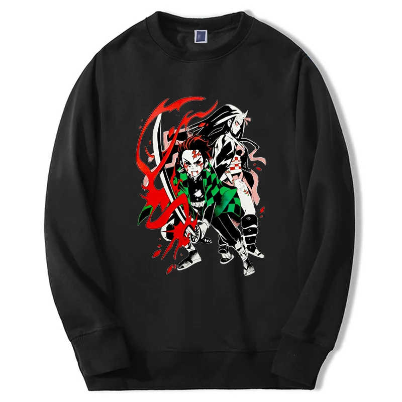 

Demon Slayer Sweatshirts Hoodies Mens Tanjirou Japan Mangas Anime Graphic 2023 Sudaderas Crewneck Long Sleeve Sportswear Moletom