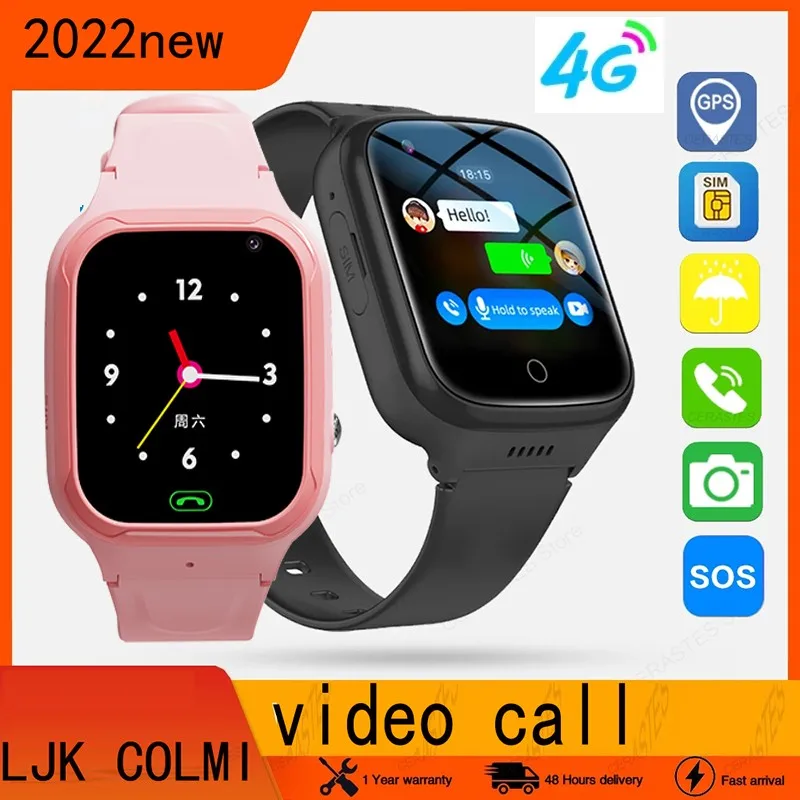 

4G Smart Kids Phone Watch Video Call GPS WIFI Position SOS Monitor Camera IP67 Waterproof Clock Child Voice Chat Smartwatch Baby