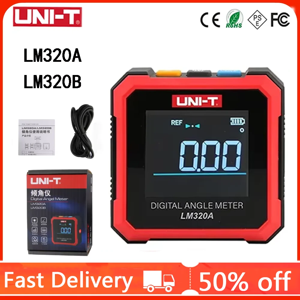 UNI-T LM320A LM320B Измеритель угла Магнитный инклинометр Цифровой транспортир Угловой
