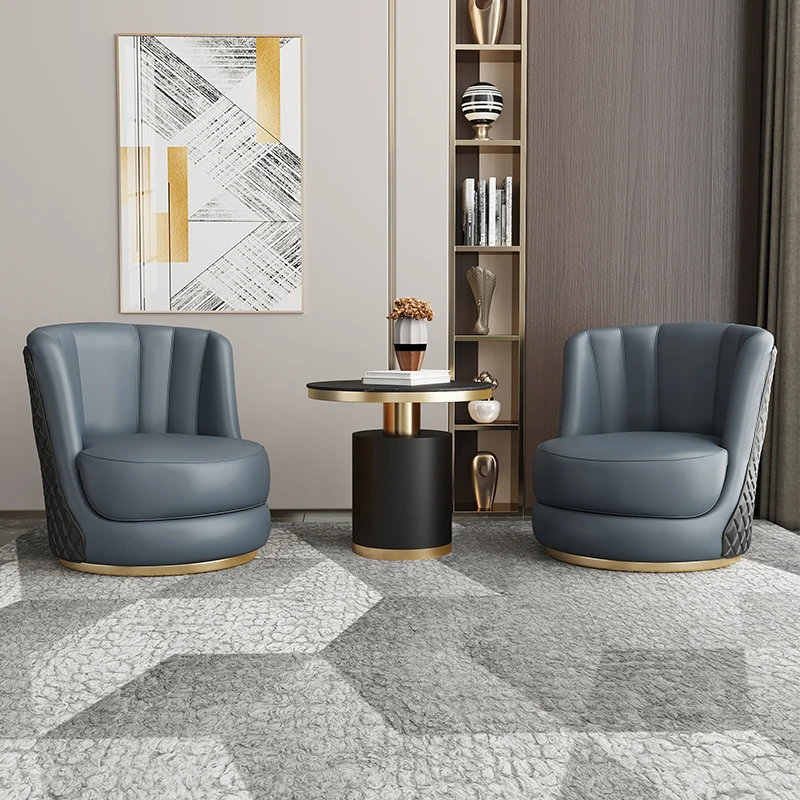 

Single Sofa Throne Chair Game Reading Leather Relax Chair Nordic Design Balcony Modern Garden Sillas Entrance Hall Furniture