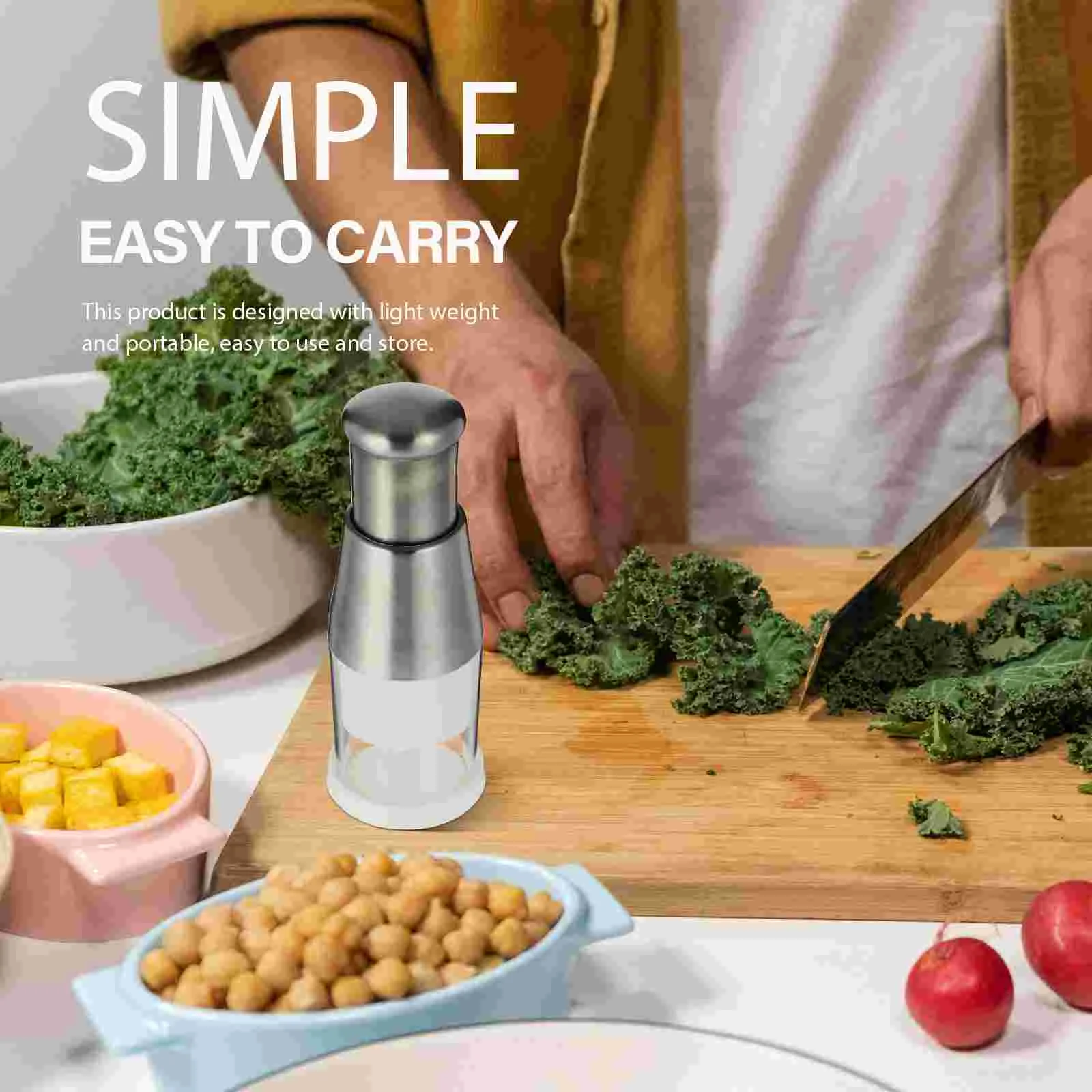 Измельчитель овощей Ручной пресс для чеснока Пресс измельчения Легко чистится