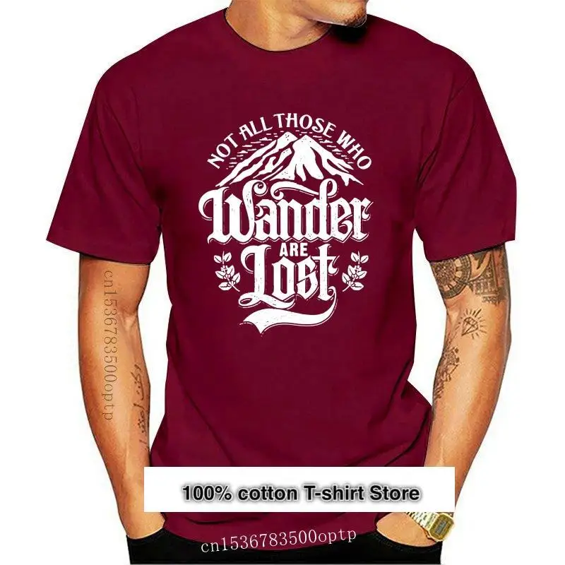 

Nuevo, no todos los que vagan están perdidos J.R.R Tolkien LOTR Tops UNISEX T camisa 007 impreso de talla grande camiseta