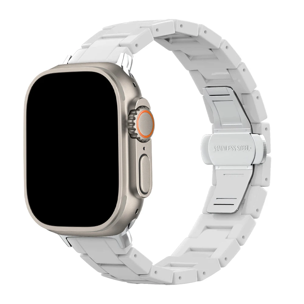 

Strap for Apple Watch 7 8 Band 45mm 41mm Ceramic Butterfly Link Bracelet iWatch Ultra 6 5 4 3 2 SE Correa 44mm 40mm 42mm 38mm