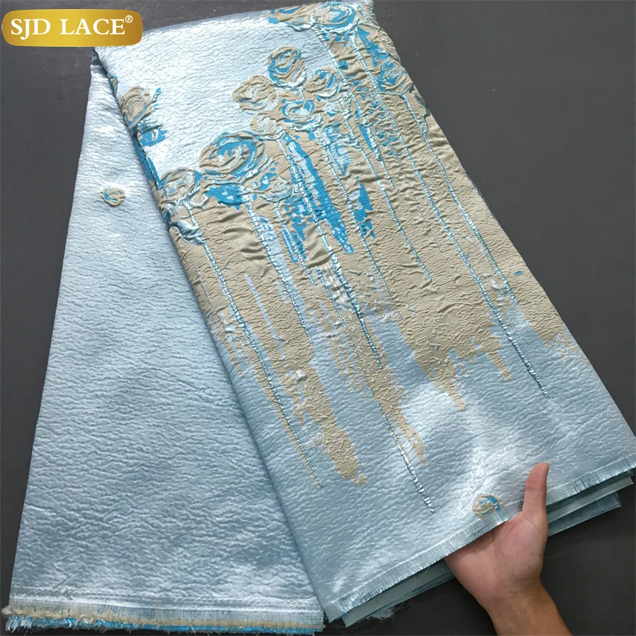 SJD LACE африканская парчовая кружевная ткань нигерийское парчовое кружево высокое