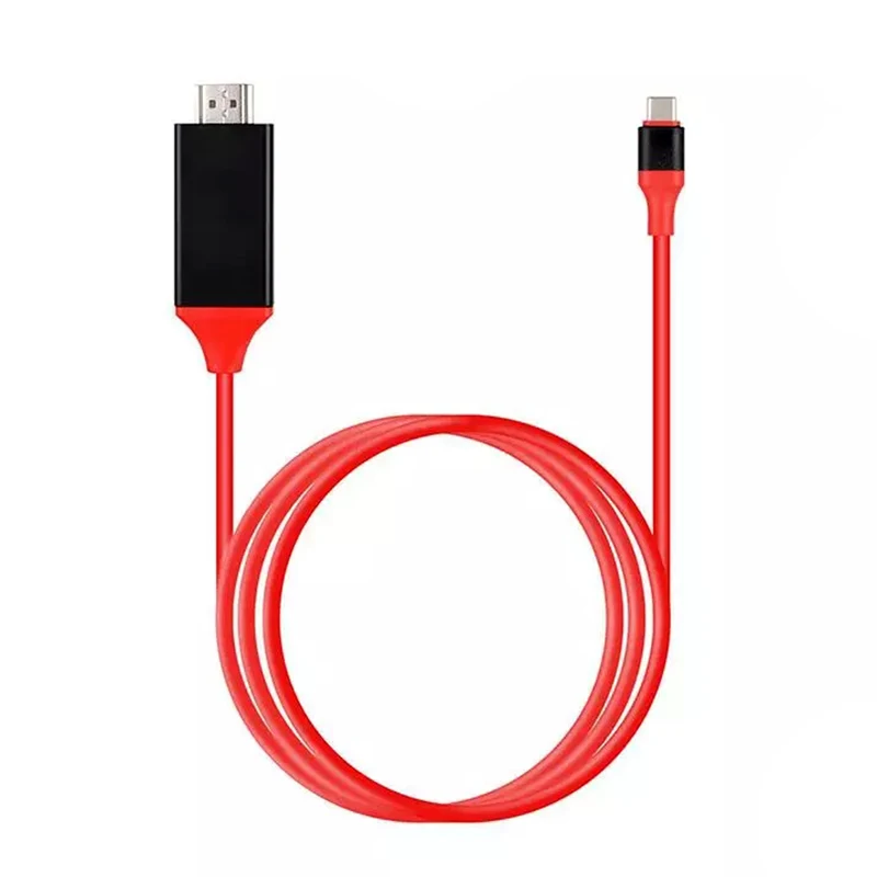 2 м USB C к HDMI-совместимый кабель типа для MacBook Samsung Galaxy S9/S8/Note 9 Huawei P20 Pro USB-C адаптер |
