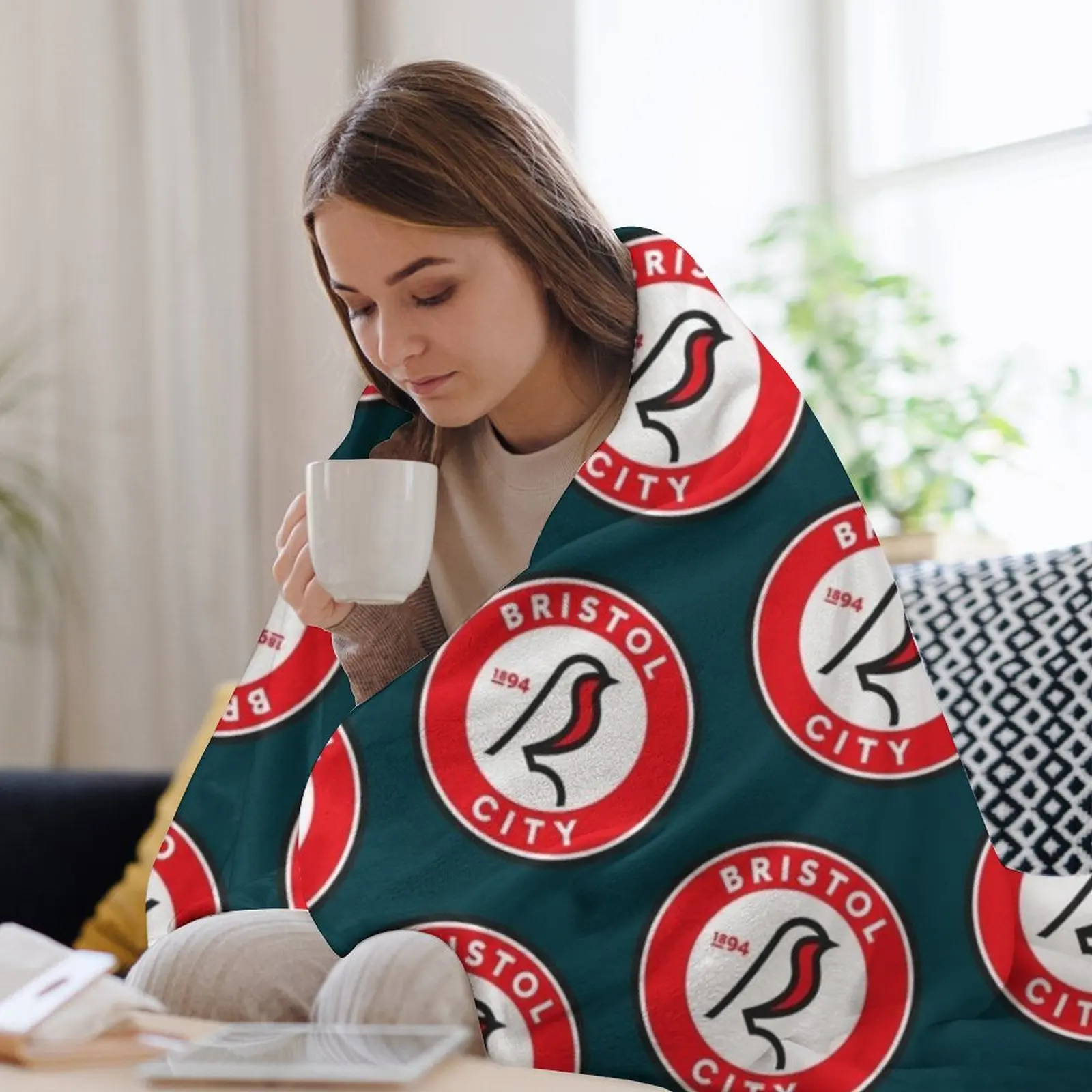 Одеяло Bristol city s движущееся декоративное меховое одеяло для дивана