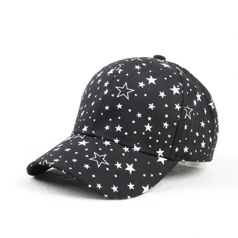 

Men Women Pentagram Stripe Graffiti Printing Cotton Baseball Cap Summer Sport Sunscreen Air Vent Hip Hop Sun Curved Brim Hat A62