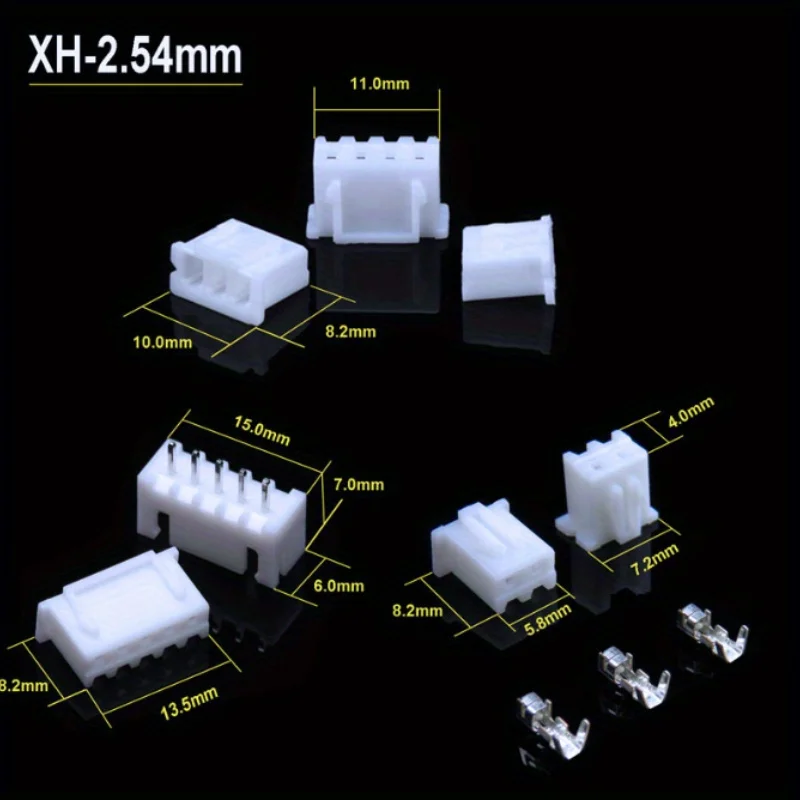 230 шт. XH2.54 2p 3p 4p 5-контактный разъем с шагом 2 54 мм комплект корпуса папа и мама