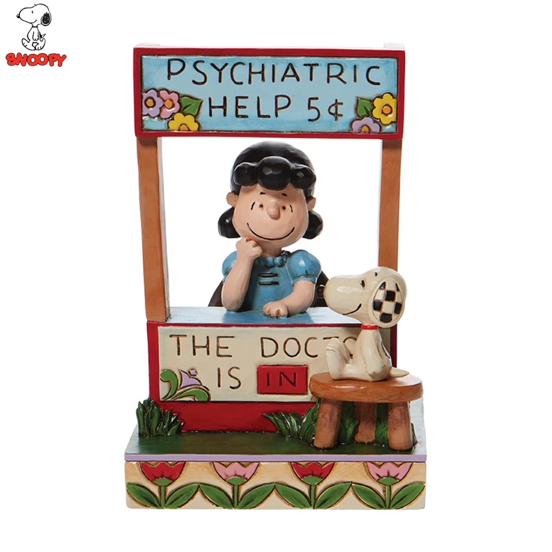 

Snoopy Lucy Van Pelt Psychiatric Help Static State Model Periphery Toy Tabletop Decoration Garage Kit Collectible Figma In Stock